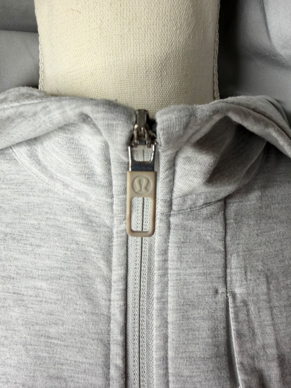Lululemon City Sweat Full Zip Hoodie Men’s S Heathered Ultra Light Grey - Picture 5 of 15